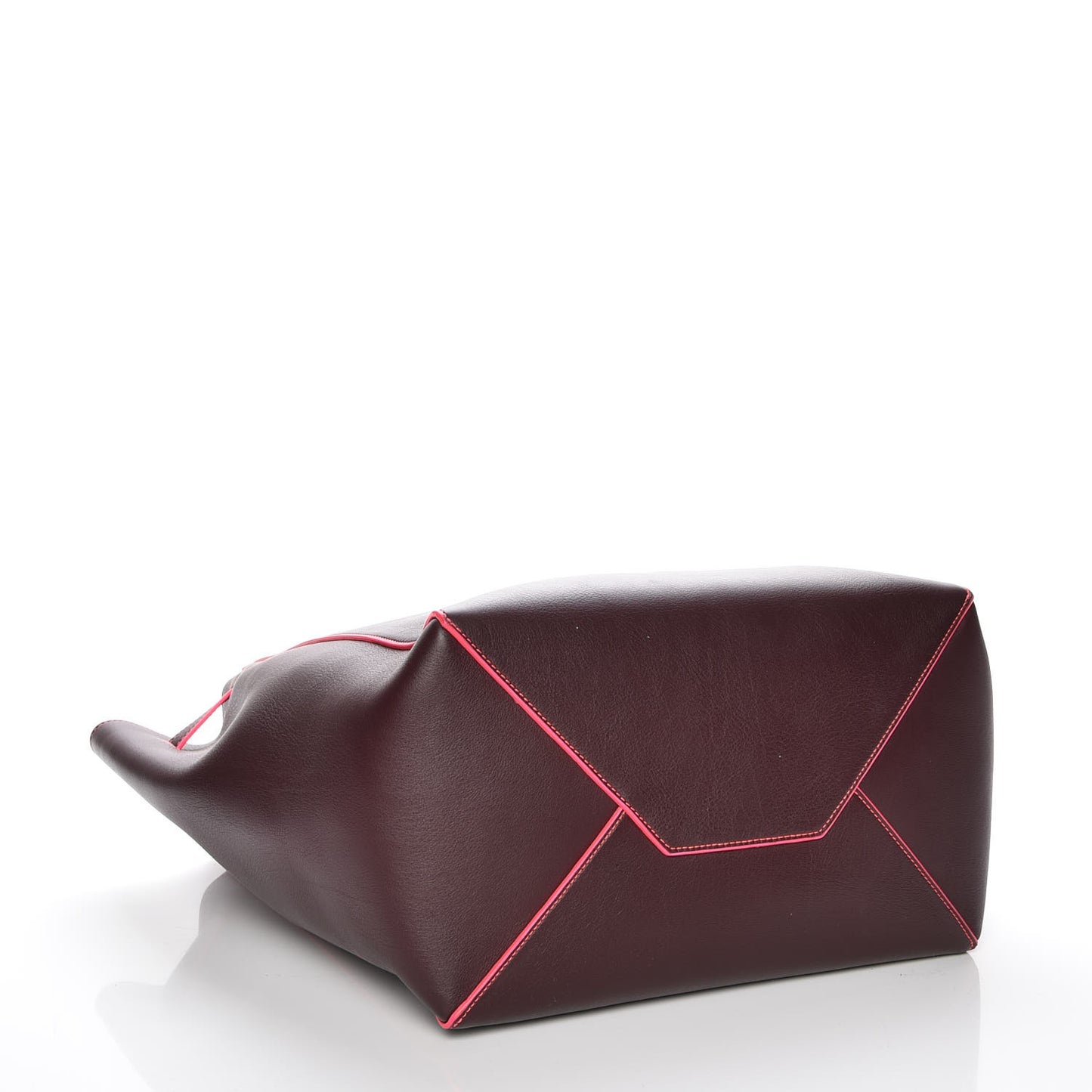 Smooth Calfskin Small Tassel Cabas Phantom Burgundy Pink