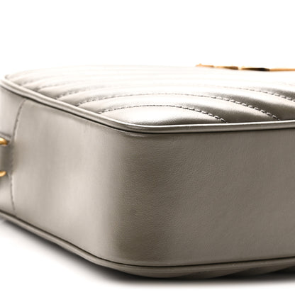 Saint Laurent Calfskin Matelasse Monogram Lou Camera Bag Dusty Grey 9 of 10