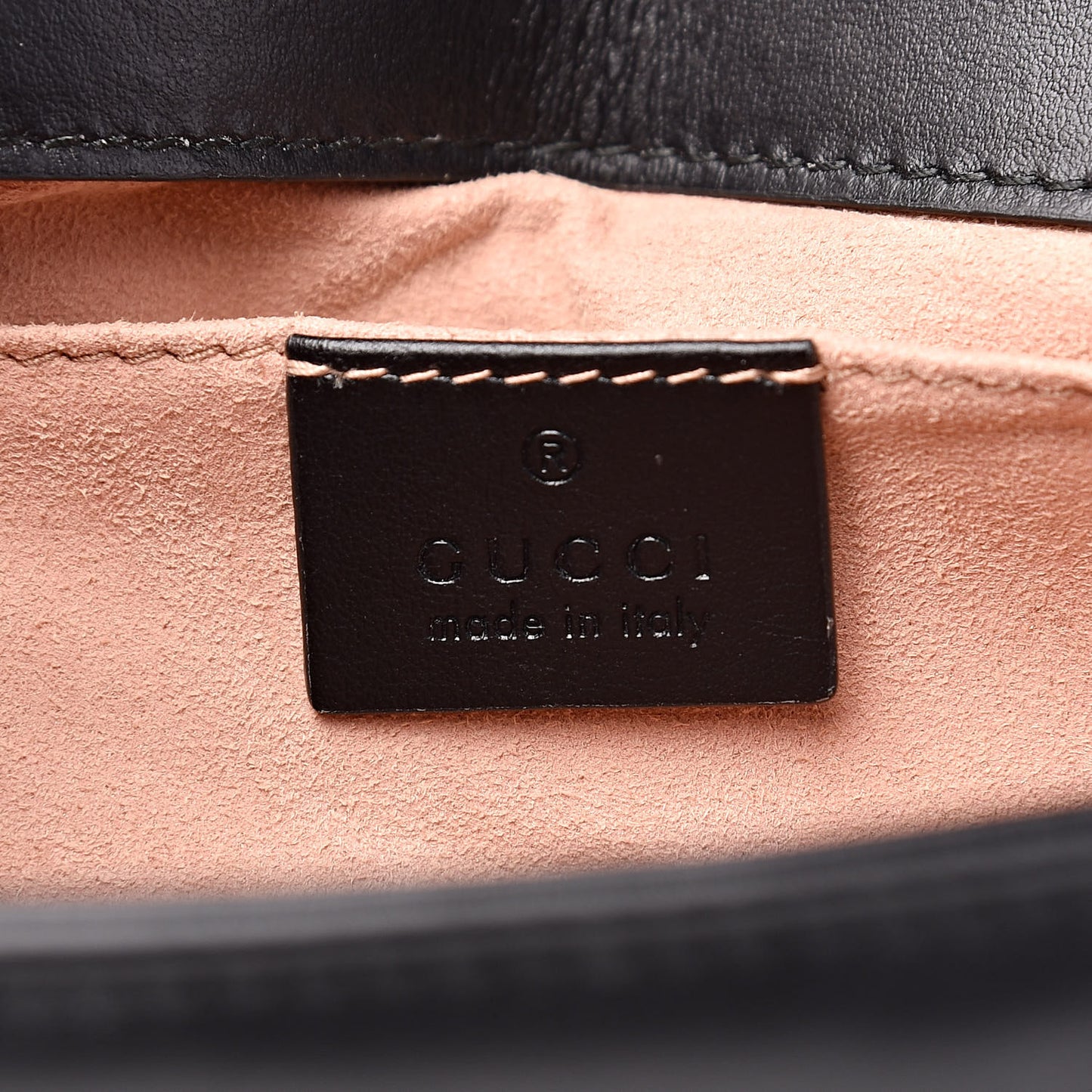 Calfskin Matelasse Mini GG Marmont Shoulder Bag Black