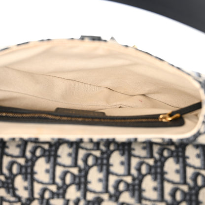 Christian Dior Oblique Saddle Bag Blue 5 of 12