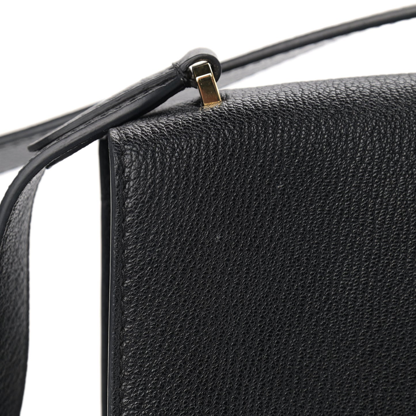 Grained Calfskin Medium TB Bag Black