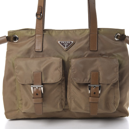 Prada Nylon Vela Tote Cammello 7 of 15