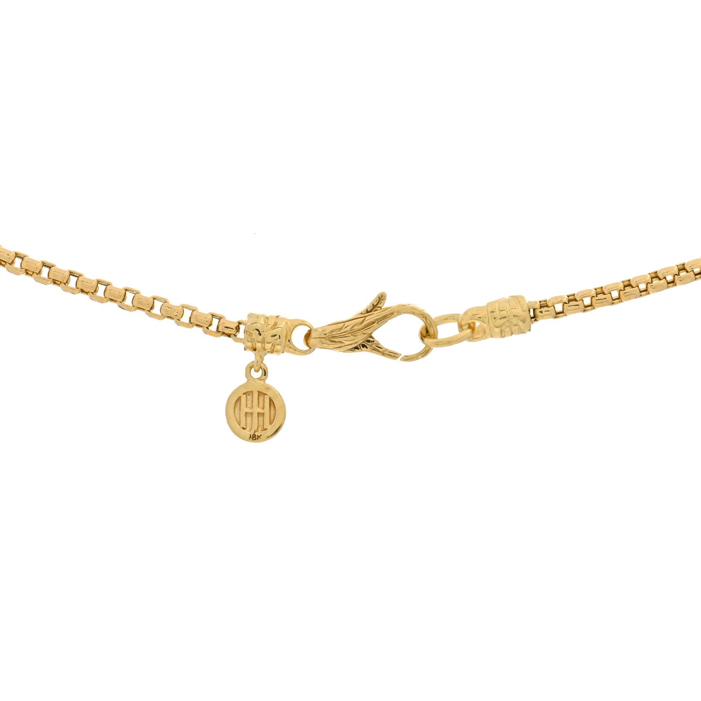 18K Yellow Gold 2.5mm Box Chain Necklace 25"