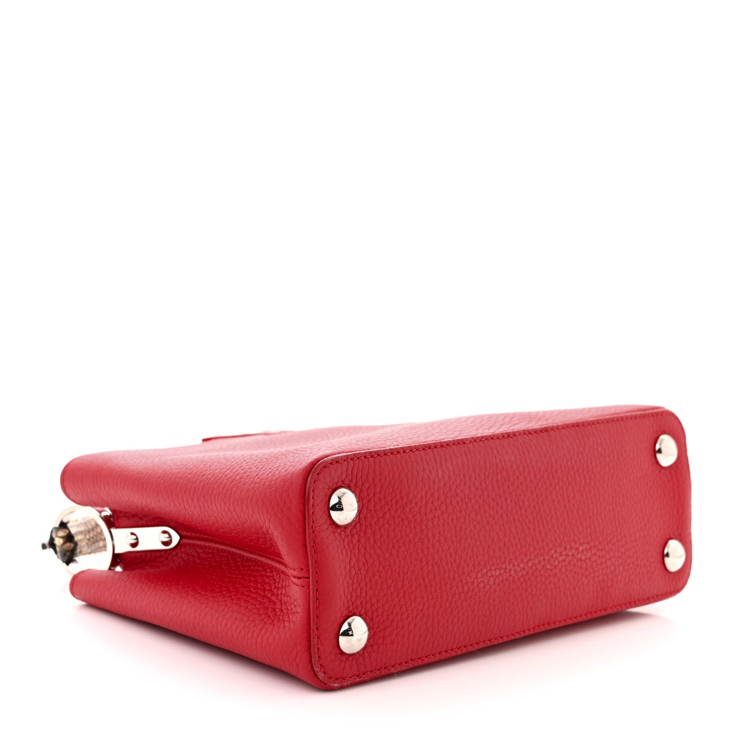 Taurillon Snakeskin Capucines BB Rubis