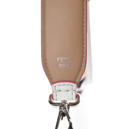 Fendi Vitello Dolce Plexiglass Bi-Color Studded Strap You White Ice Cuoio Multicolor 3 of 3
