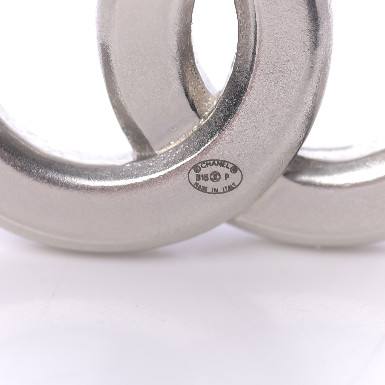 Chanel Baguette Crystal CC Small Brooch Silver 4 of 4