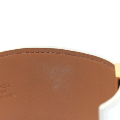 Hermes Epsom Collier de Chien CDC Bracelet S White 7 of 9