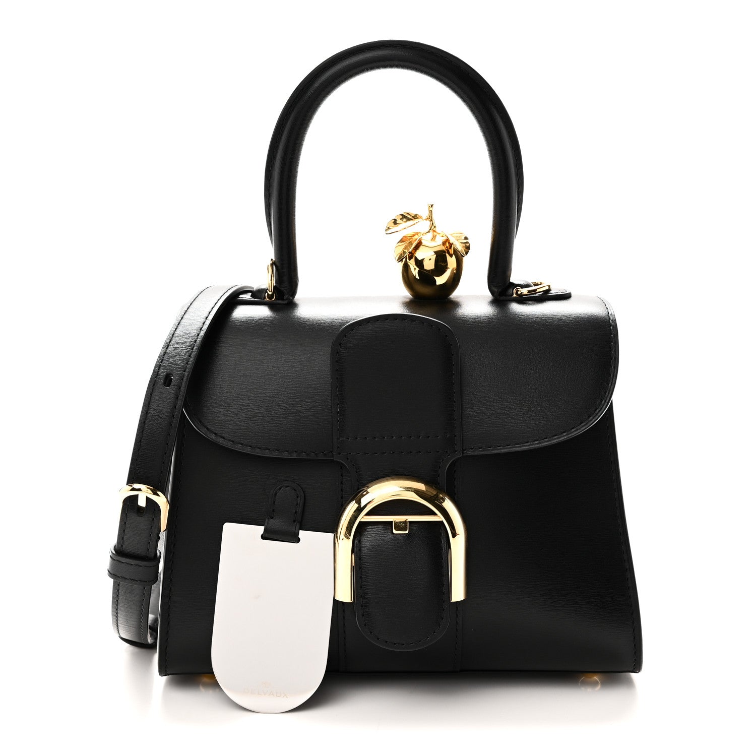 Delvaux Box Calfskin Apple In The Sky Mini Brillant Satchel Black 3 of 11