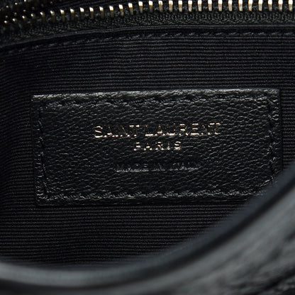 Saint Laurent Crinkled Calfskin Matelasse Monogram Niki Chain Wallet Black 8 of 9
