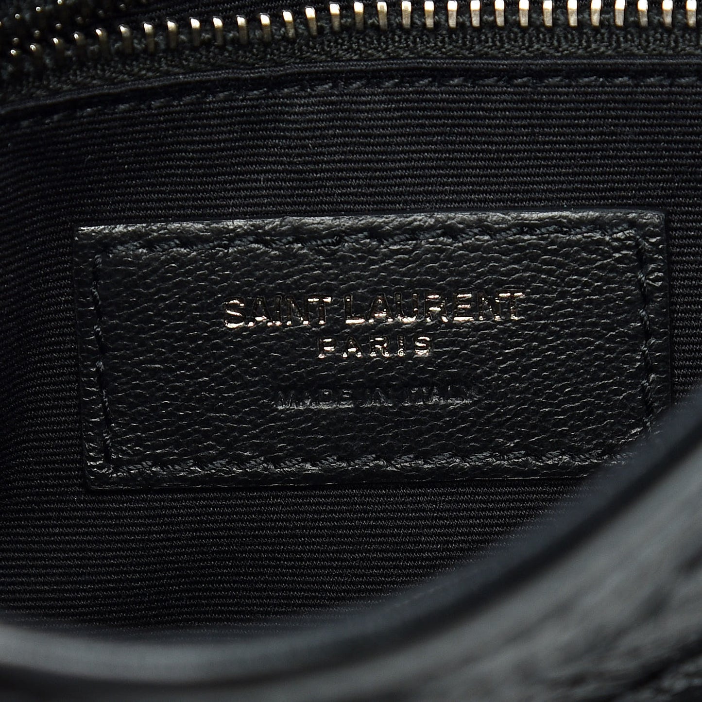 Crinkled Calfskin Matelasse Monogram Niki Chain Wallet Black