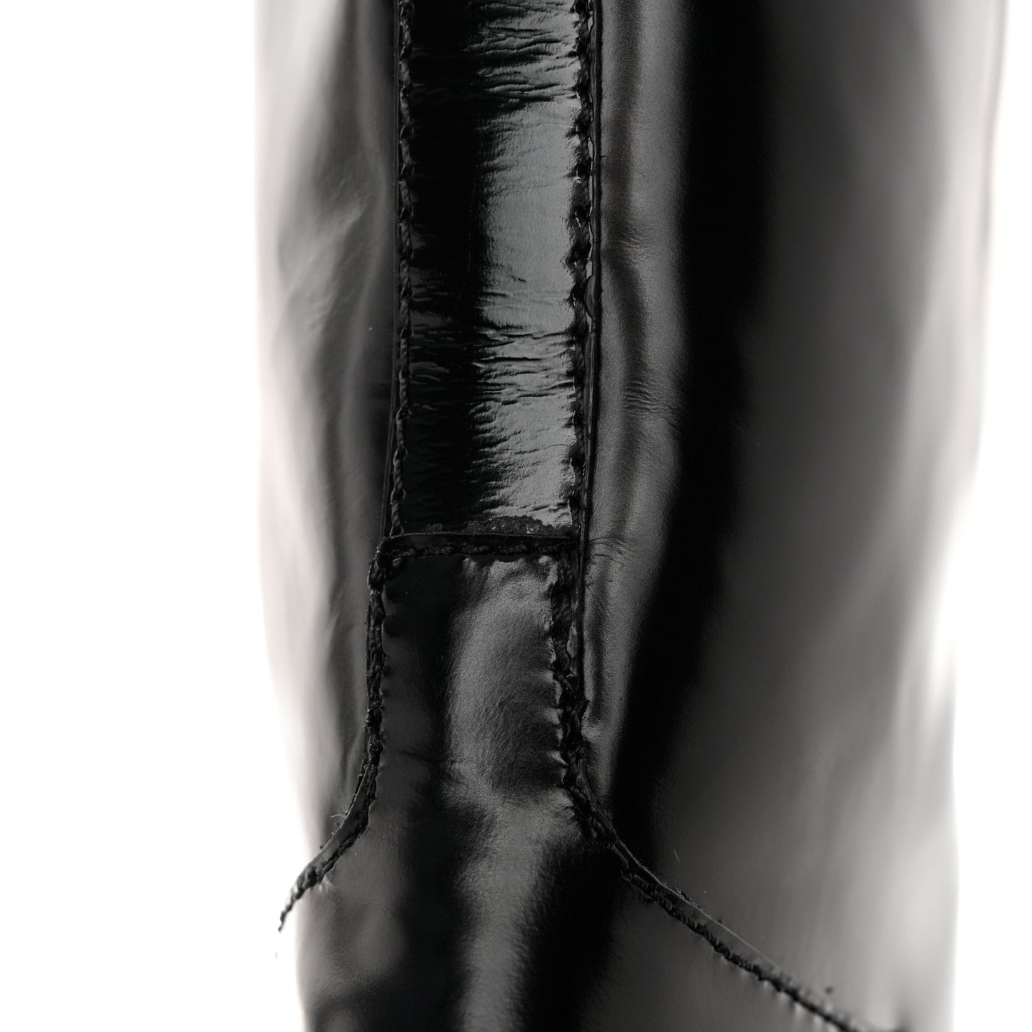 Spazzolato Metal Triangle Logo 55mm Riding Boots 37 Black
