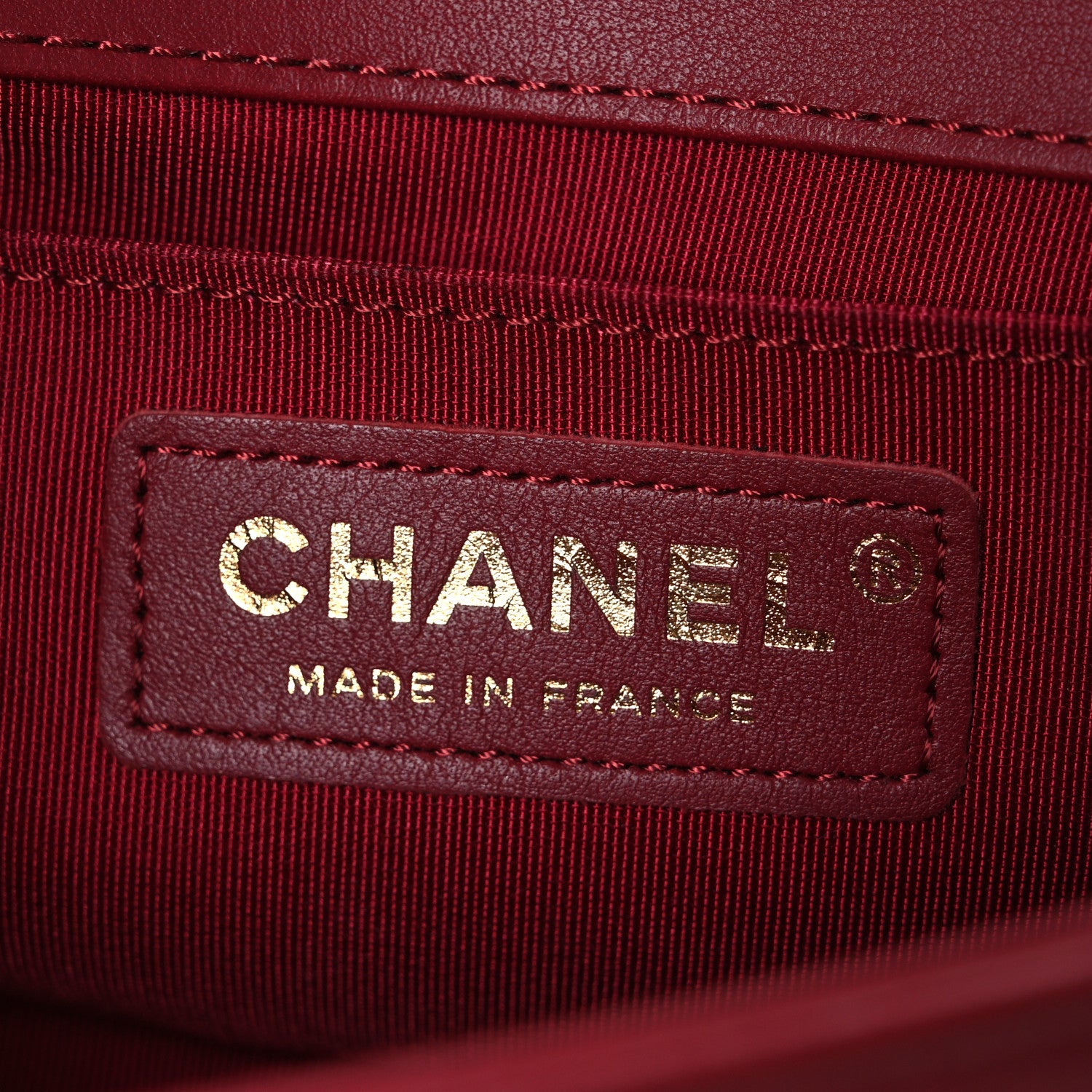 Chanel Lambskin Quilted Small Boy Flap Dark Red 6 of 10
