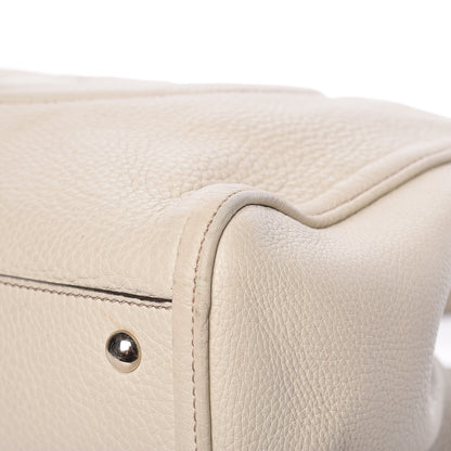 Gucci Pebbled Calfskin Medium Soho Shoulder Bag Off White 10 of 18