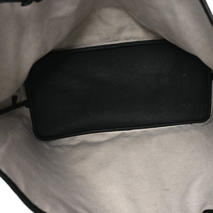 Gucci Monogram Jumbo GG Calfskin Web Large Shopping Tote Black 6 of 12