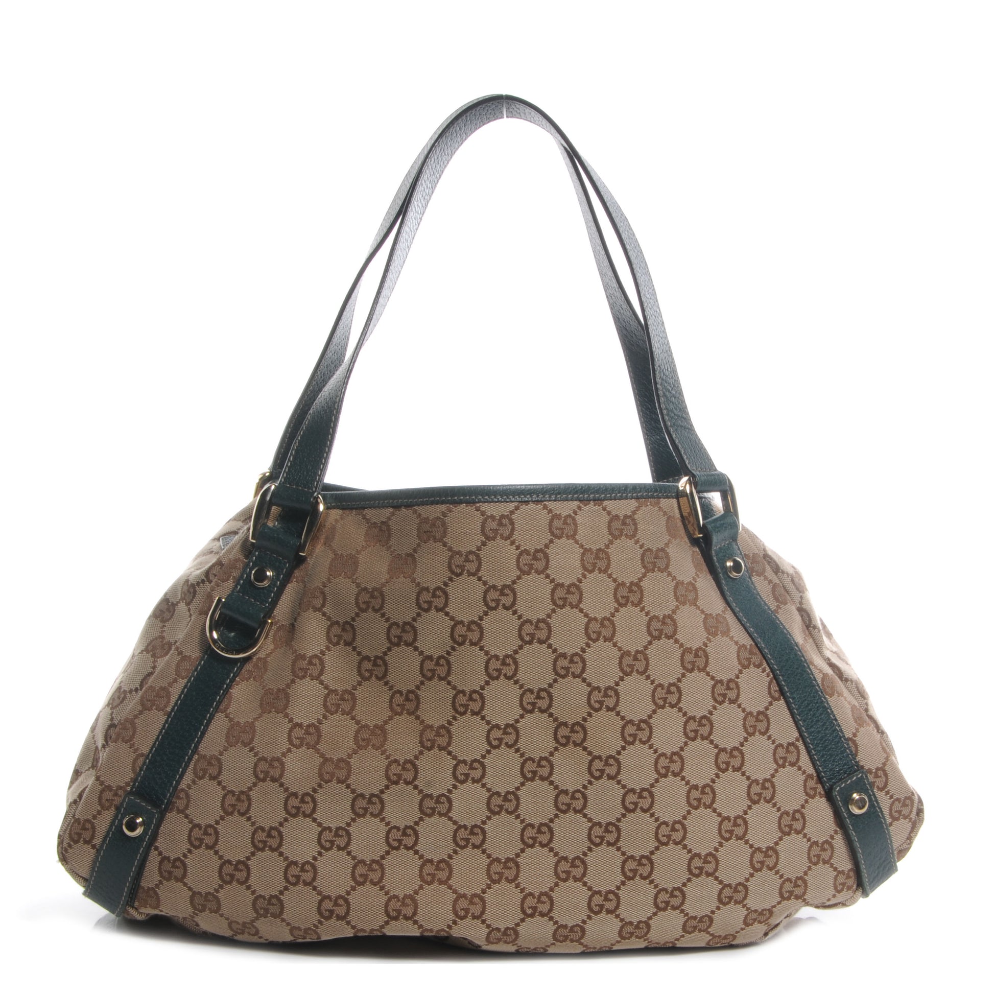 Gucci Monogram Abbey Medium Shoulder Bag Green 1 of 7
