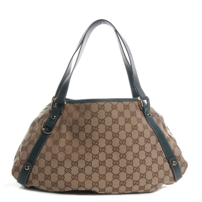 Gucci Monogram Abbey Medium Shoulder Bag Green 1 of 7