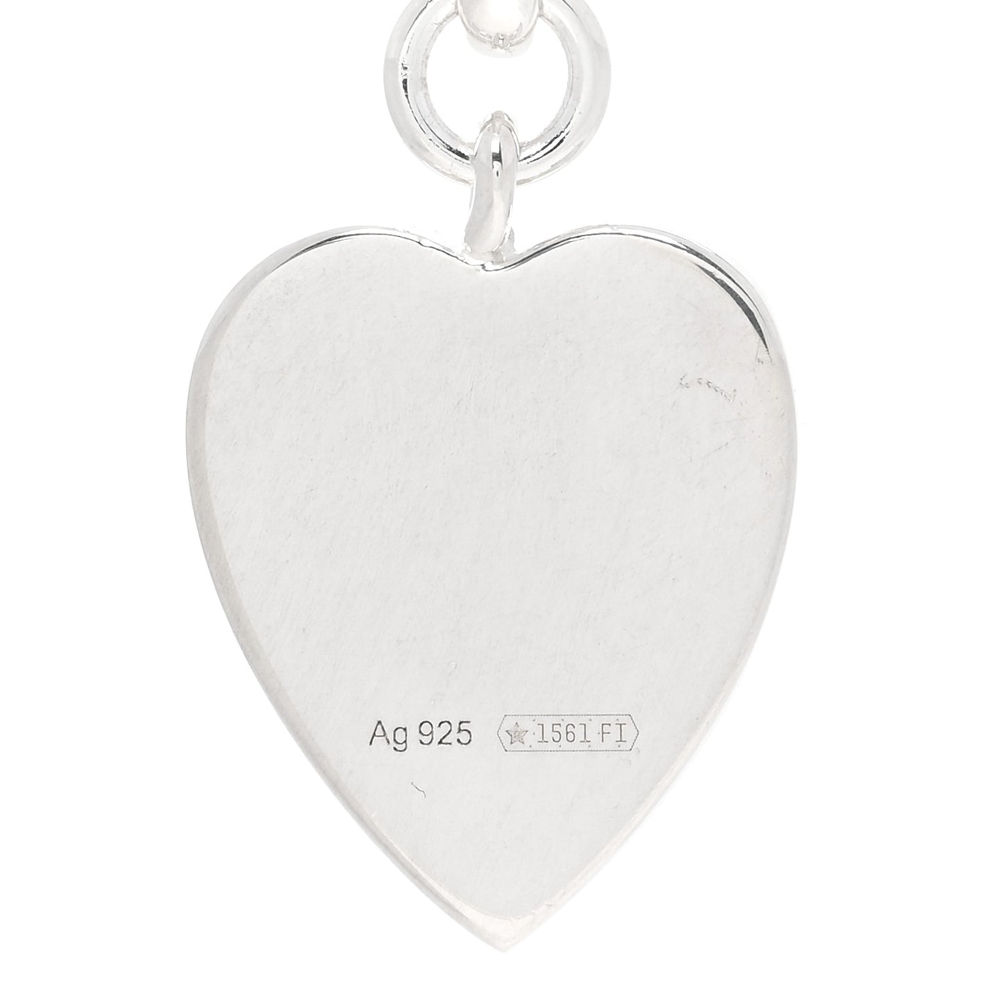 Sterling Silver Trademark Heart Drop Earrings