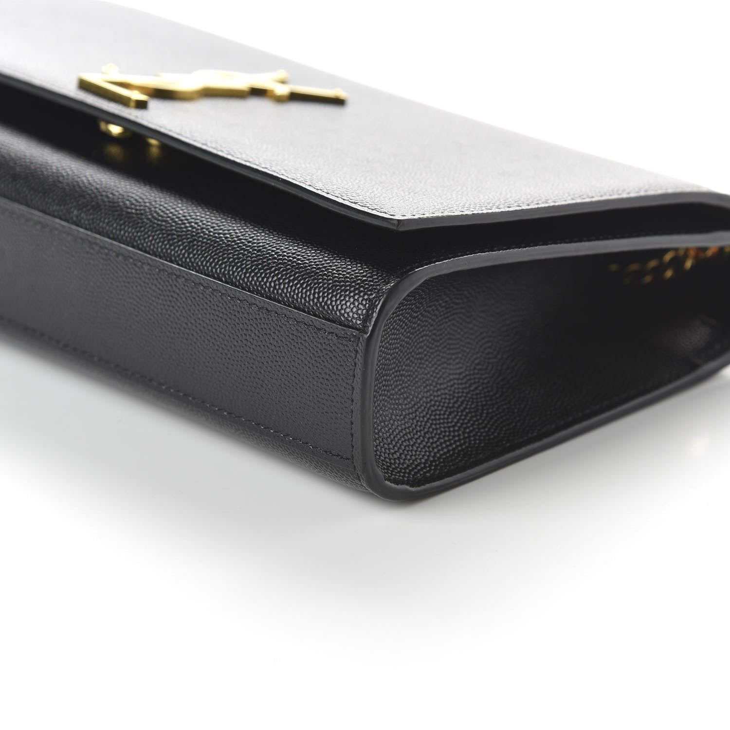 Saint Laurent Grain De Poudre Medium Classic Monogram Kate Satchel Black 7 of 9