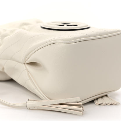 Gucci Sakai Be Green Calfskin Diagonal Stitched Mini Blondie Bucket Bag Mystic White 8 of 10