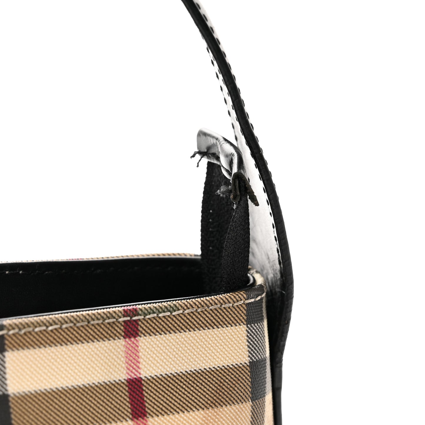 House Check Small Shoulder Bag Black