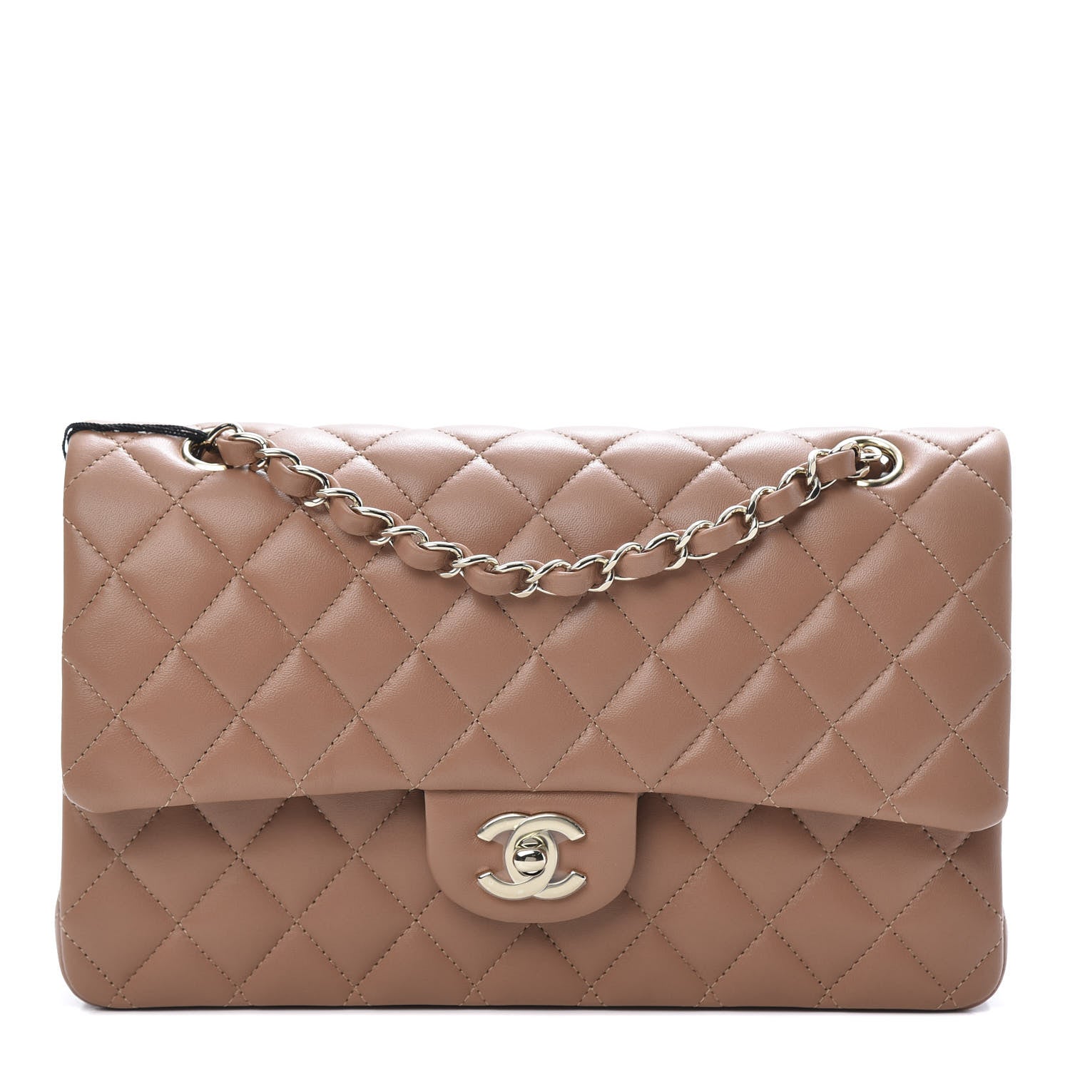 Chanel Lambskin Quilted Medium Double Flap Brown 1 of 12