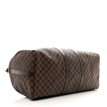 Louis Vuitton Damier Ebene Keepall Bandouliere 55 3 of 8