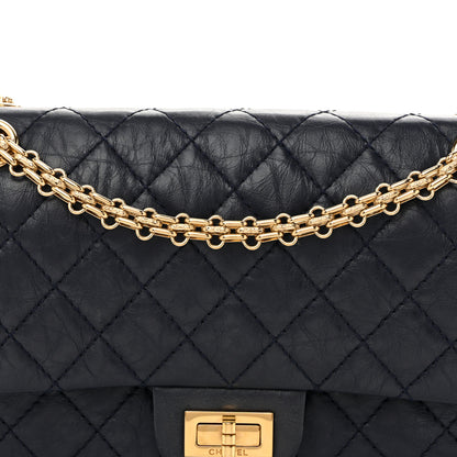 Chanel Aged Calfskin Quilted 2.55 Reissue 225 Flap Navy 8 of 14