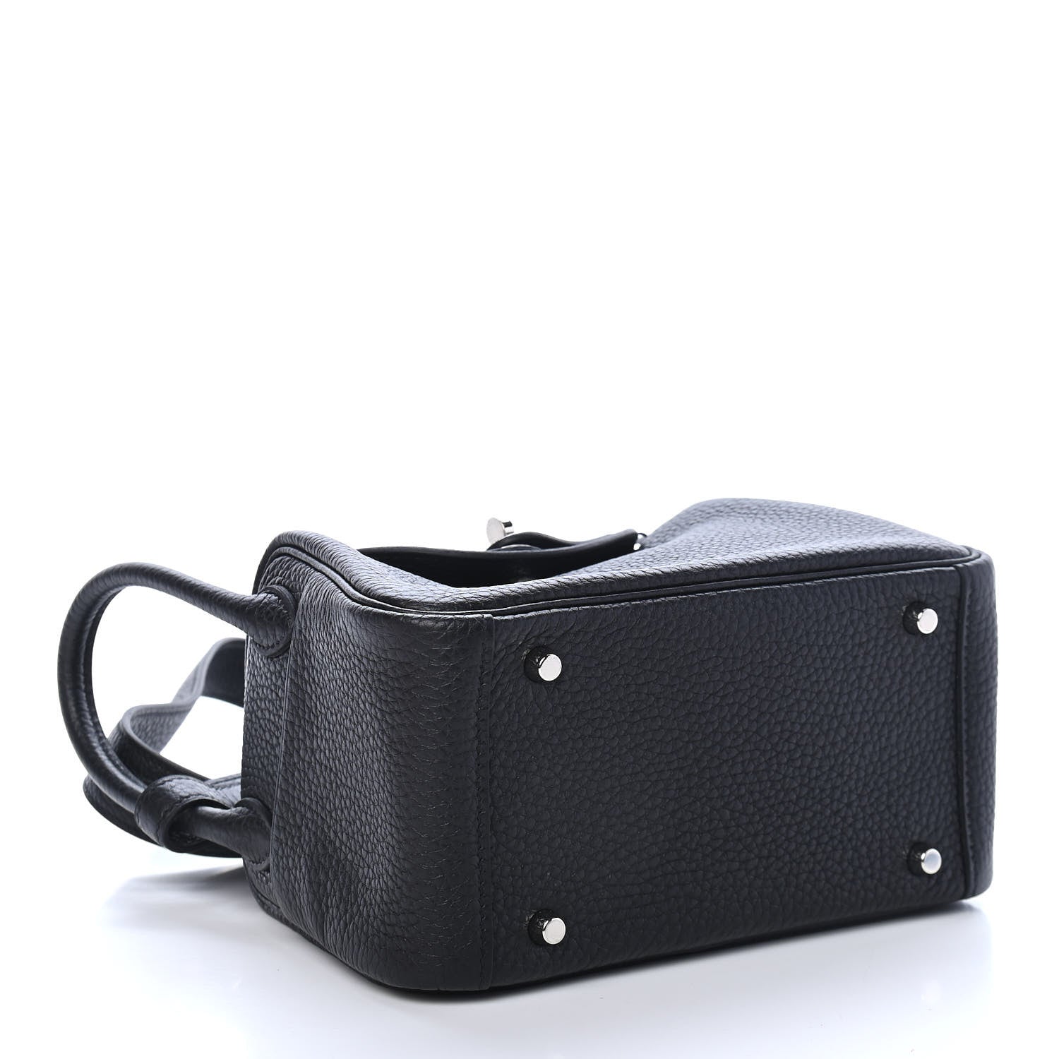 Hermes Taurillon Clemence Mini Lindy 20 Black 4 of 9