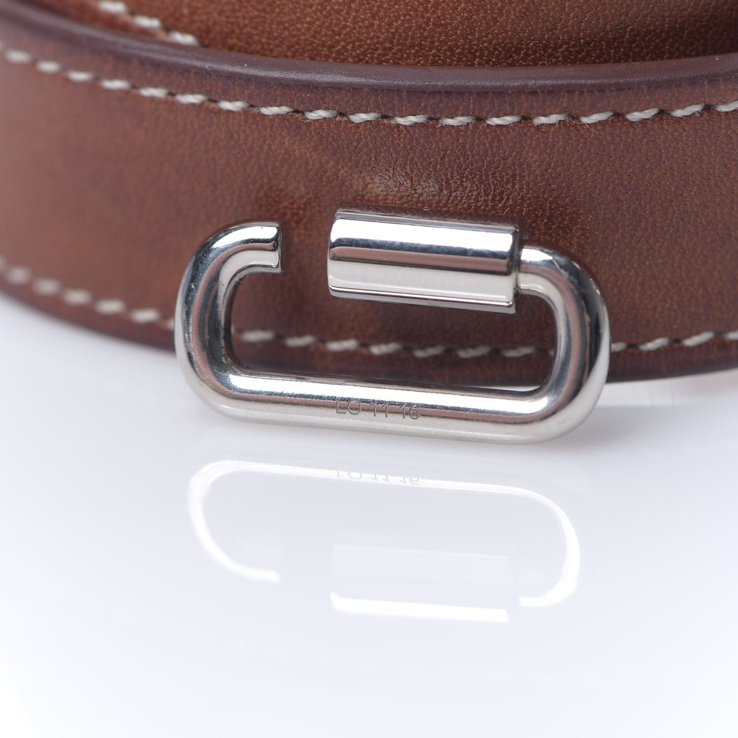 Barenia Curiosite Double Wrap Bracelet T2 Fauve