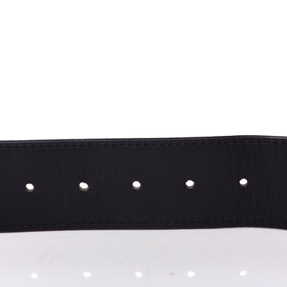 Louis Vuitton Calfskin Jeans Belt 90 36 Black 3 of 7