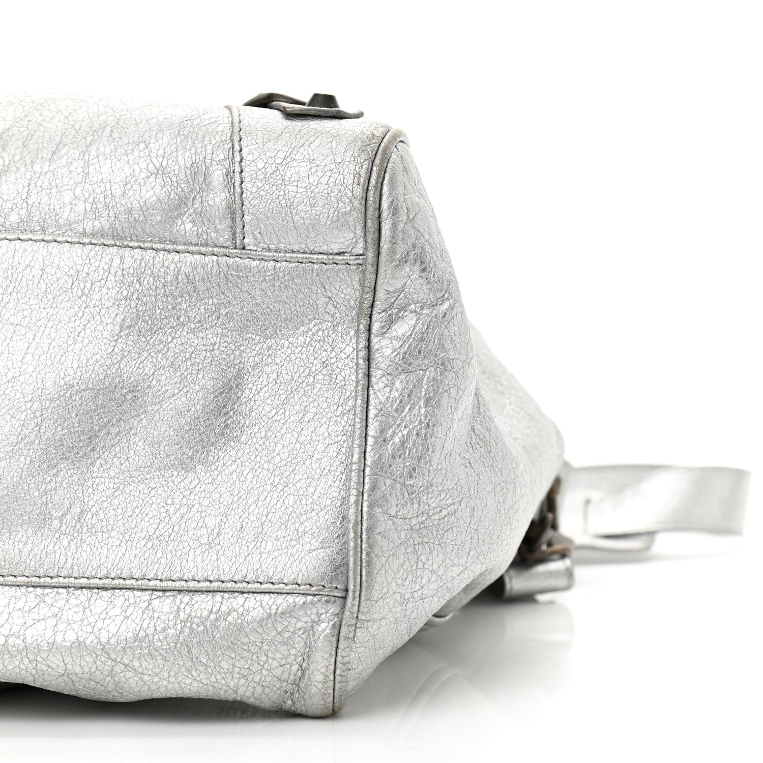 Balenciaga Metallic Agneau Classic Hardware Velo Gris Aluminum 10 of 11