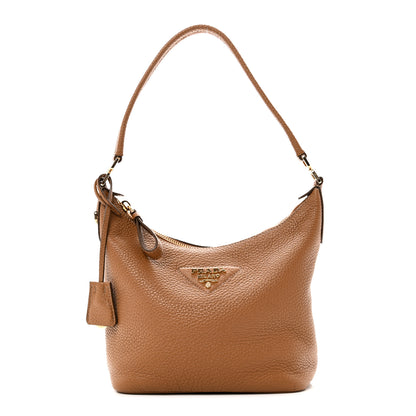 Prada Vitello Daino Soft Mini Shoulder Bag Caramel 1 of 9