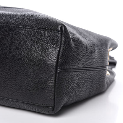 Gucci Pebbled Calfskin Medium Soho Chain Shoulder Bag Black 9 of 11