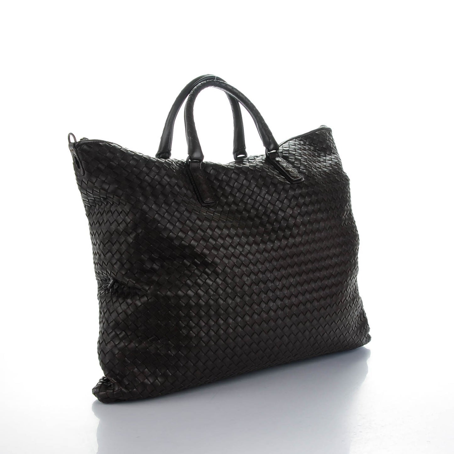 Nappa Intrecciato Convertible Bag Ebano