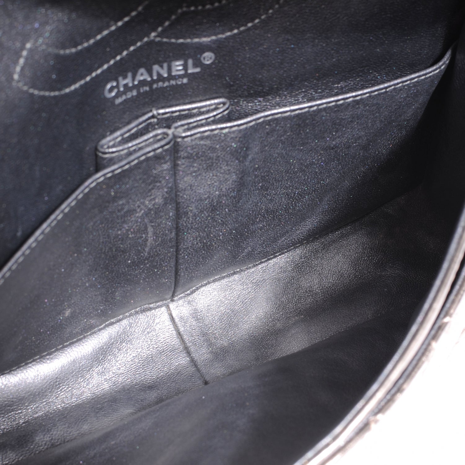 Chanel Aged Calfskin 2.55 Reissue 226 Flap Metallic Silver 5 of 7