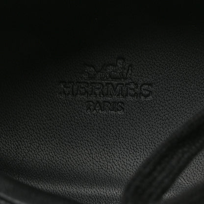 Hermes Calfskin Suede Goatskin Bouncing Sneakers 45 Black 6 of 8