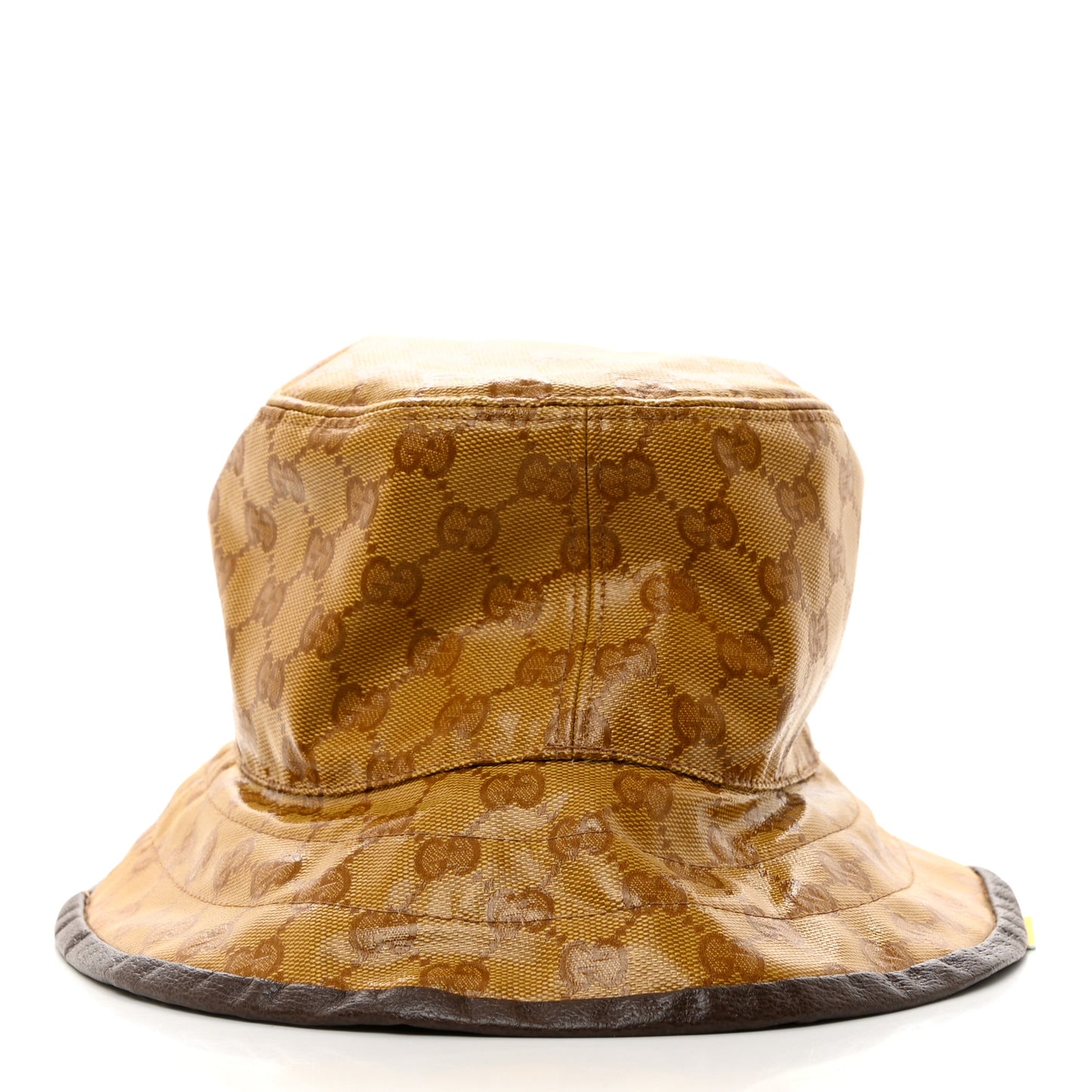 X ADIDAS Crystal Monogram Textured Dollar Calfskin Trefoil Embroidered Stefanos Bucket Hat 57 Mid Natural New Acero