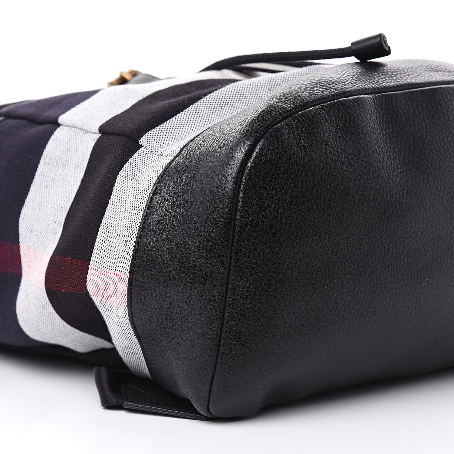 Burberry Overdyed Canvas Mega Check Drifton Backpack Black 8 of 10