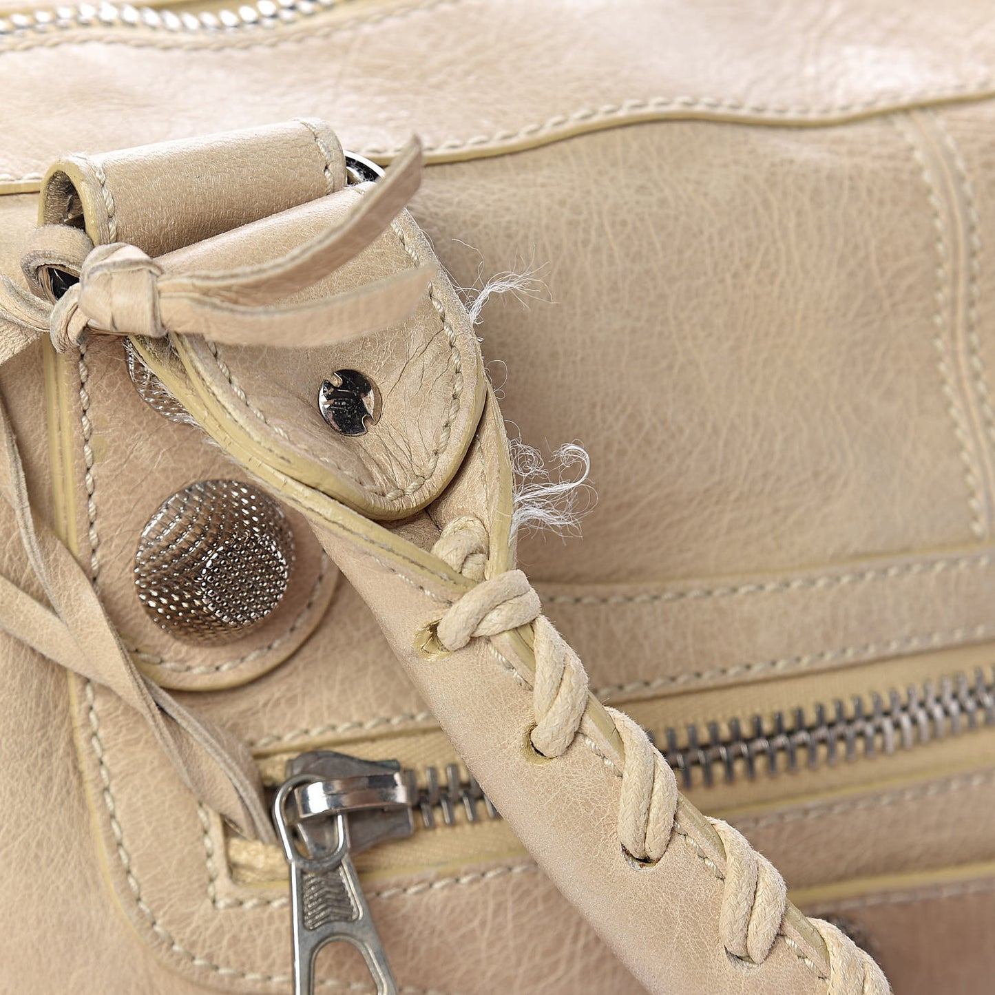Agneau Giant 21 Silver Hardware Work Sahara