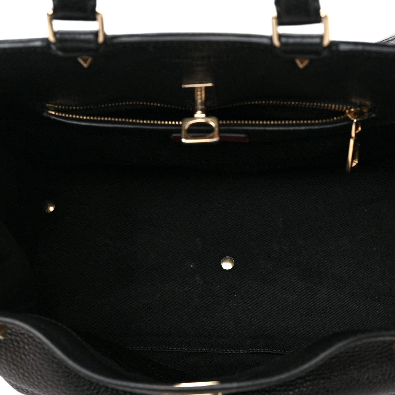 Valentino Garavani Pebbled Calfskin Large JoyLock Satchel Black 5 of 8