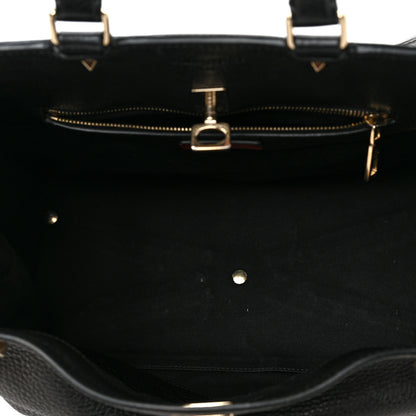 Valentino Garavani Pebbled Calfskin Large JoyLock Satchel Black 5 of 8