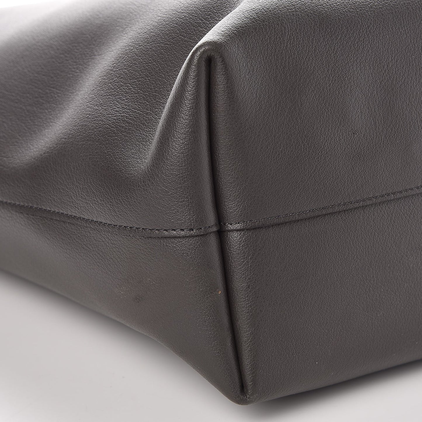 Calfskin Large Shopping Tote Dark Grey
