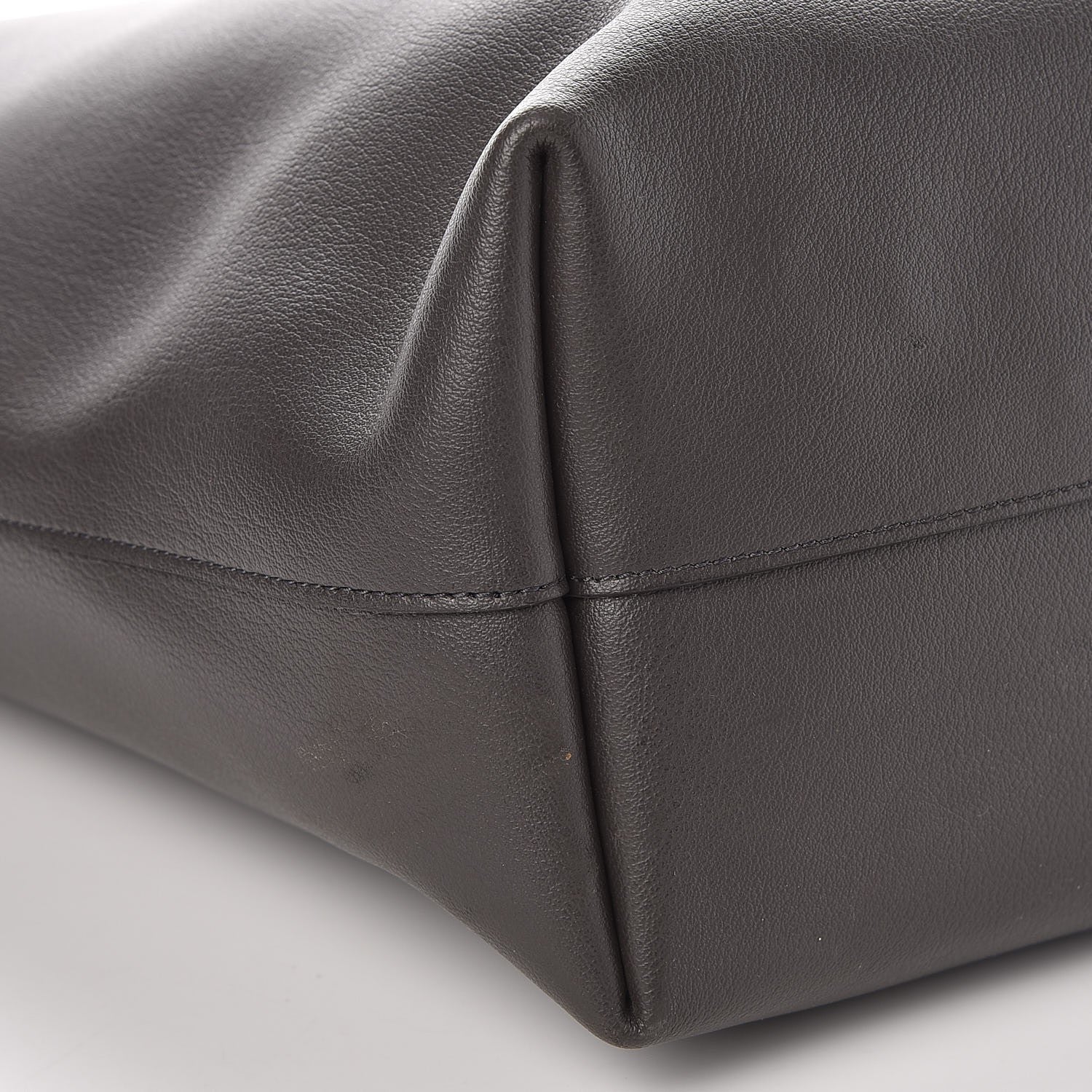 Saint Laurent Calfskin Large Shopping Tote Dark Grey 11 of 15