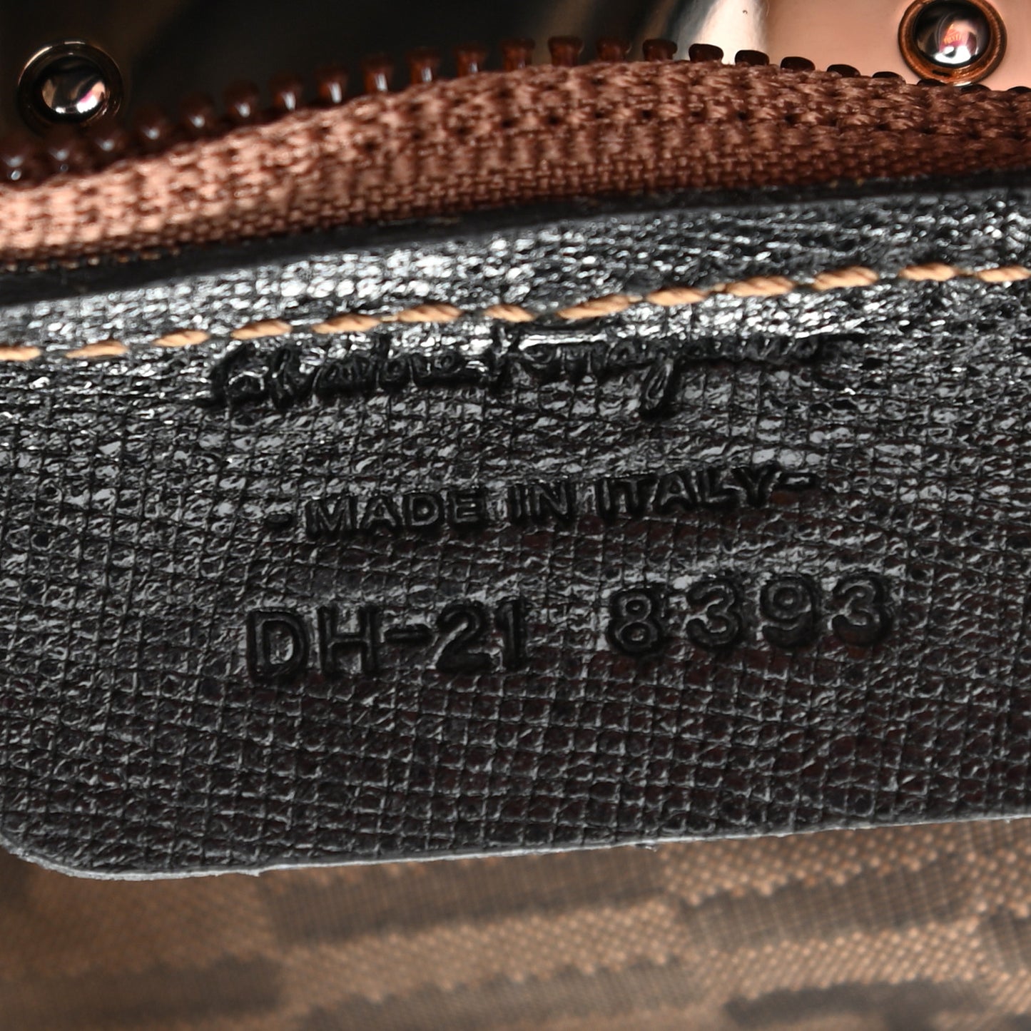Hammered Calfskin Satchel Black
