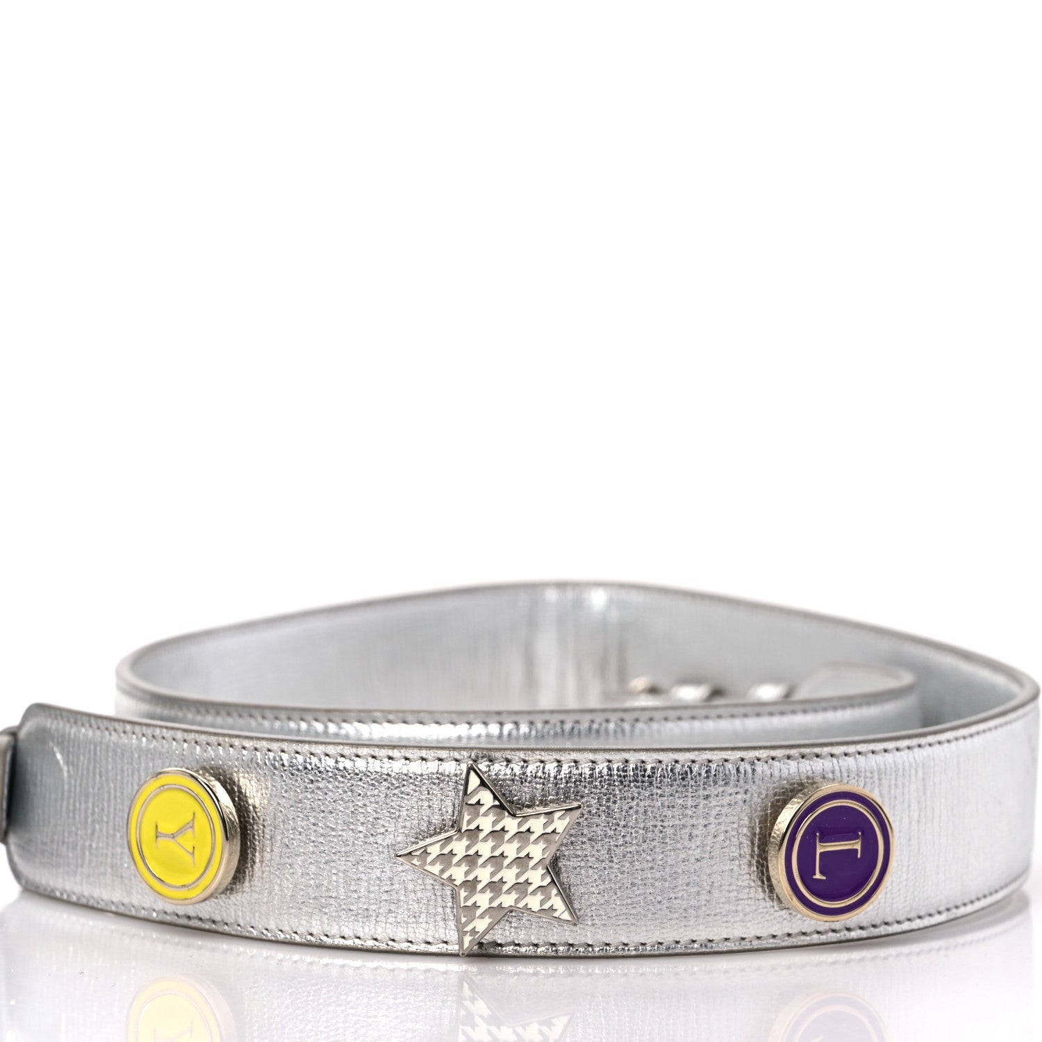 Christian Dior Metallic Grained Calfskin Cannage Small Lucky Badges My Lady Dior Silver 13 of 13