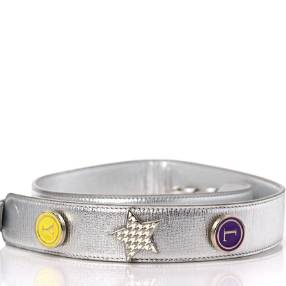Christian Dior Metallic Grained Calfskin Cannage Small Lucky Badges My Lady Dior Silver 13 of 13