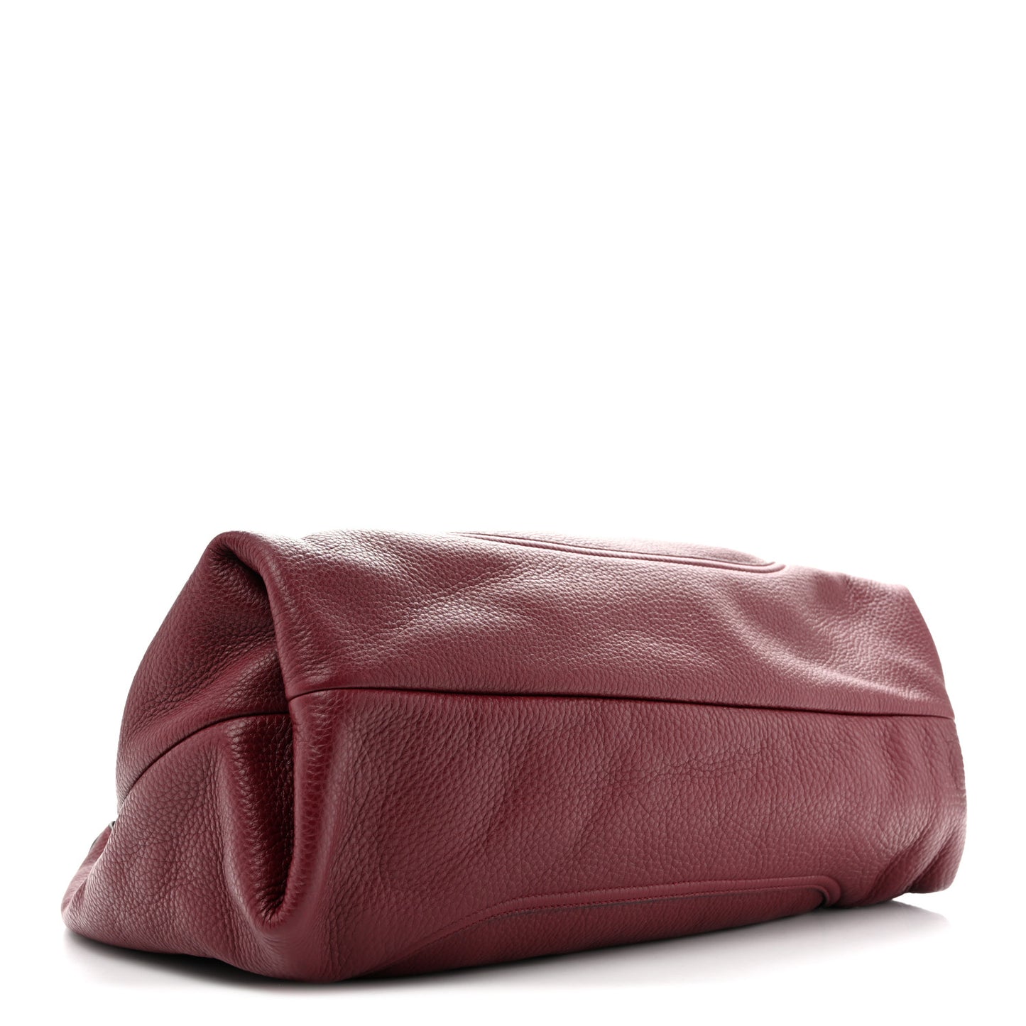 Grained Calfskin Softbit Maxi Shoulder Bag Rosso Ancora