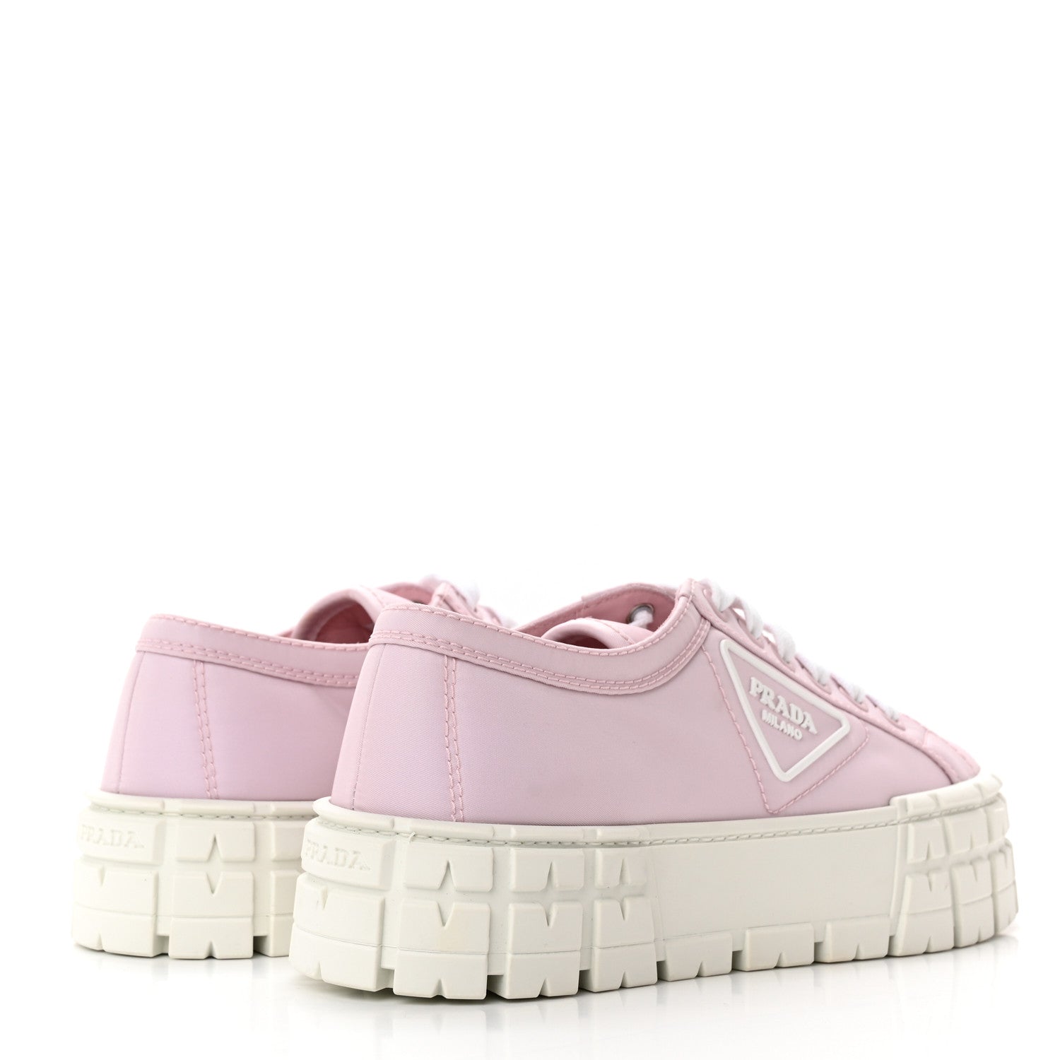 Prada Re-Nylon Gabardine Triangle Logo Double Wheel 50mm Sneakers 40 Alabastro 4 of 13