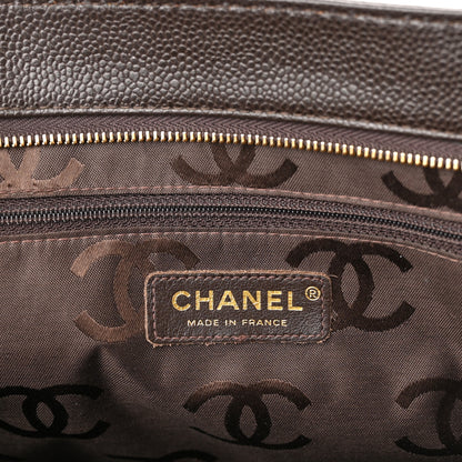 Chanel Caviar Stitched CC Shoulder Bag Brown 5 of 10
