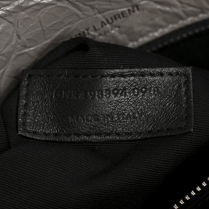 Saint Laurent Crinkled Calfskin Matelasse Monogram Medium Niki Chain Satchel Fog 7 of 14